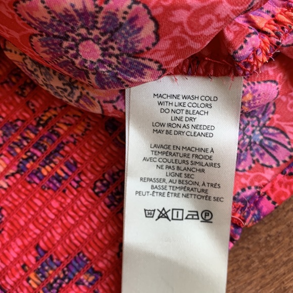 NWT Free People I Got You Crop Top Long Sleeve Boho Floral Size Large - Picture 11 of 14